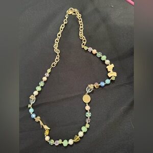 Gold-Tone Multicolor Beaded Cinderella Women's Necklace
